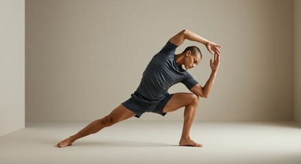 Young woman engaging in fitness, sport, and dance, encompassing yoga, ballet, gymnastics, and workout poses