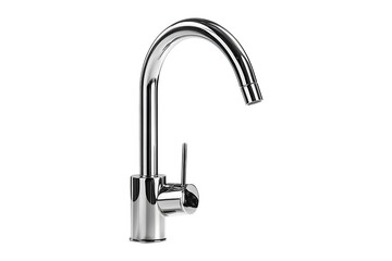 Stainless Steel Faucet isolated on a transparent background