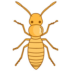 termite, insect, animal, vector, transparent background, creature, isoptera, isolated, pest, nature, wildlife, ant