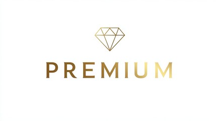 Fototapeta premium Elegant Premium text in gold