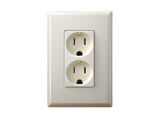 Electrical Outlet: Close-Up of a Standard US Duplex Receptacle