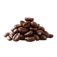 A close-up view of a pile of roasted coffee beans showcasing their rich brown color and distinct textures, perfect for coffee enthusiasts and culinary imagery.