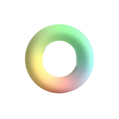 A colorful gradient ring with a soft, luminous effect, perfect for abstract designs and creative projects.