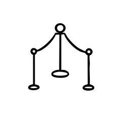 ロープ　線画　手書き