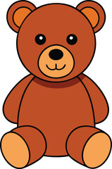 Fototapeta premium teddy bear icon clipart vector on transparent background 