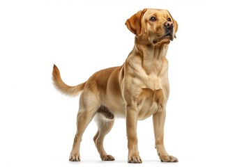 Labrador Retriever dog isolated on white background