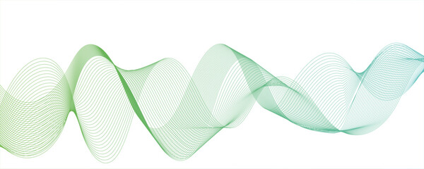 Abstract green smooth element swoosh speed wave modern stream background.Abstract colors blend mesh. Background lines wave abstract stripe design.Digital frequency track equalizer.