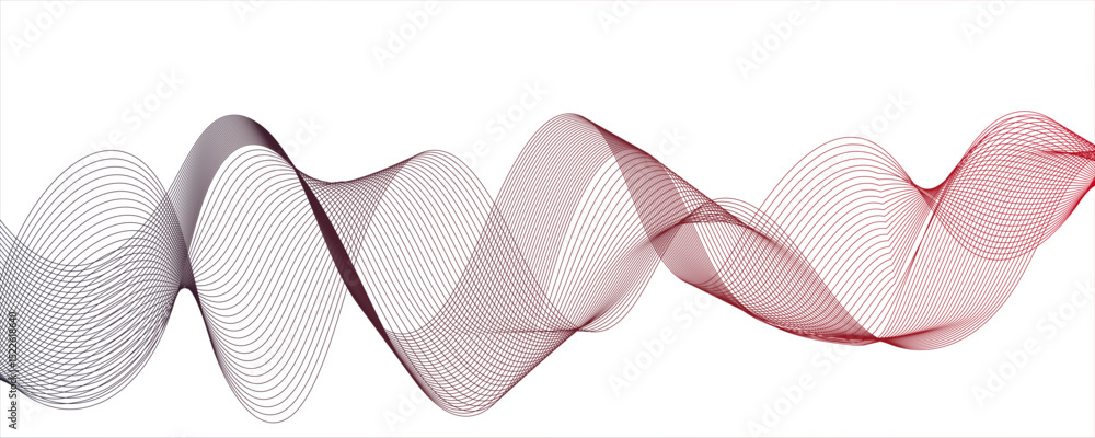 Poster abstract maroon smooth element swoosh speed wave modern stream background. abstract frequency sound 