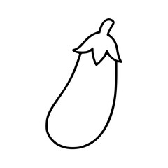 Outline eggplant illustration
