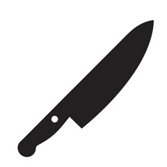 knife on a white background