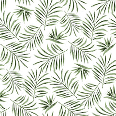 leaves seamless pattern on white  background