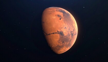 Obraz premium planet mars from space