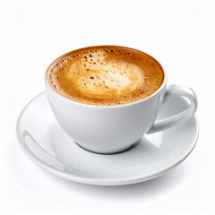 Obraz premium cup of coffee on white background