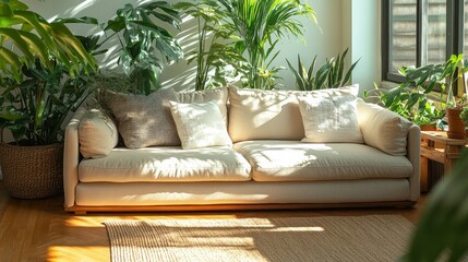 Cozy, sun-drenched living room