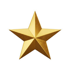 Obraz premium 3d golden star isolated