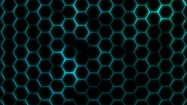 Futuristisches Hexagon-Netzwerk: Perfekte f&uuml;r moderne Visualisierungen in Technologie Forschung und Wissenschaft, Digitalisierung & Innovation, gr&uuml;n