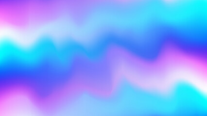 Holographic abstract background with smooth gradient waves in blue and purple tones, holographic background concept.