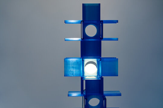 abstract blue background with cubes