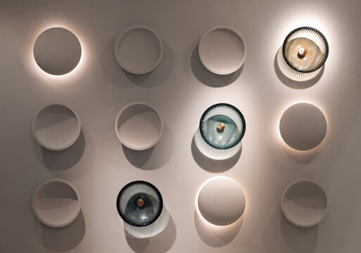 abstract background with metal circles