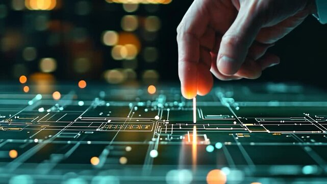 Digital Innovation: A Fingertip's Touch on Technological Advancement