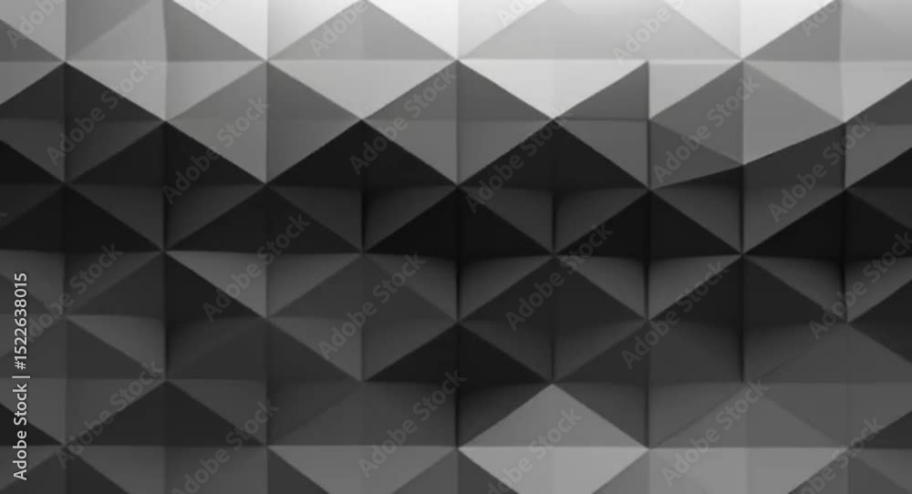 Aufkleber abstract geometric background of triangles in shades of gray, a visual pattern design