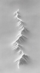 Fototapeta premium Minimalist Line Art Landscape on Paper