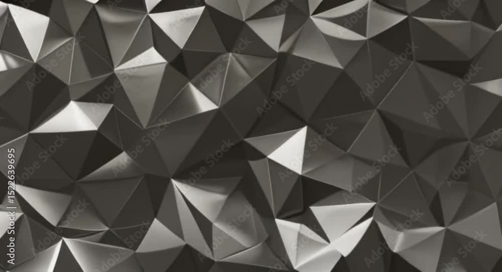 Aufkleber abstract geometric polygon background design with black and grey triangular shapes
