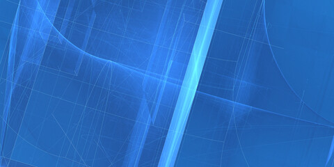 3D-Konstruktionszeichnung, Scribbles und blaue technische Illustrationen für Ihre kreativen und professionellen Projekte, Präzision, Geometrie, Linien, technische Zeichnung, 3D-Modelle, Architektur