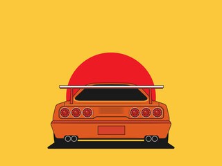 Baggage, luggage, suitcases on background. Flat style vector illustration.