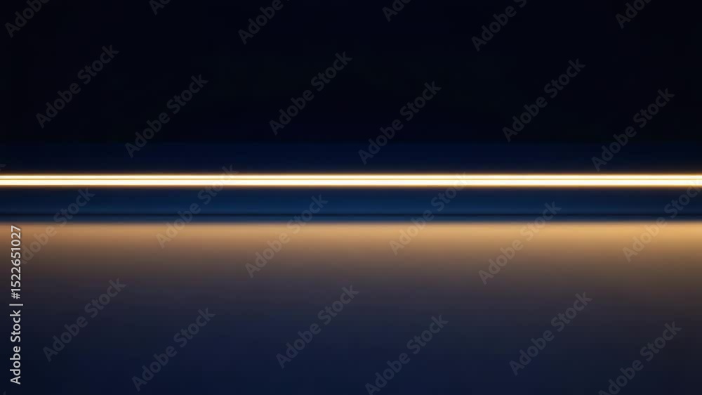 Poster abstract glowing light streak on dark background in minimal style