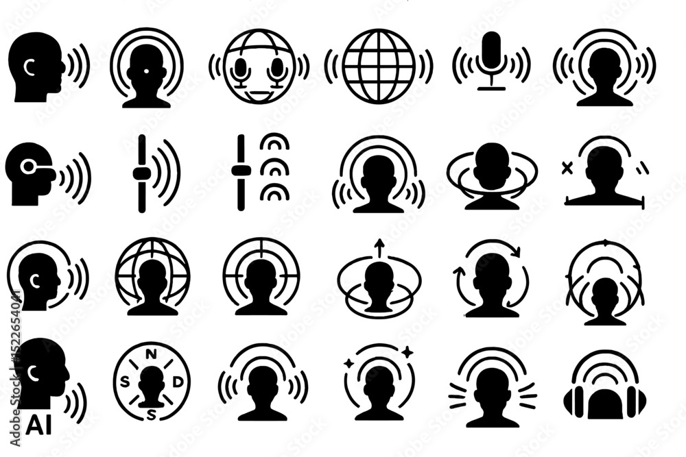 Poster visual representation of communication concepts and technology in a digital environment showcasing s