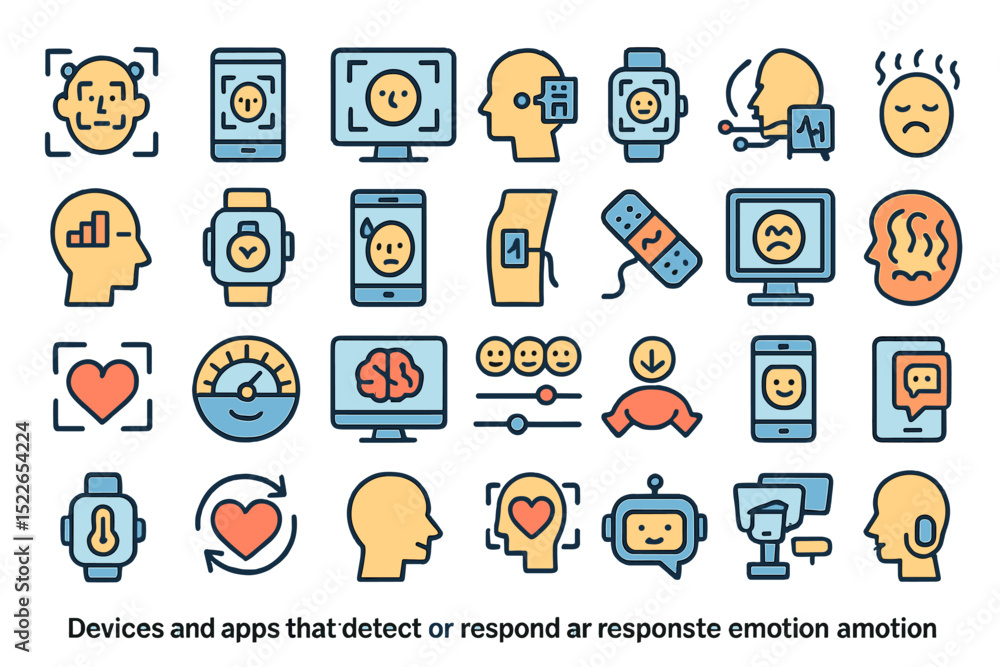 Poster devices and applications that analyze and respond to human emotions in various settings for enhanced