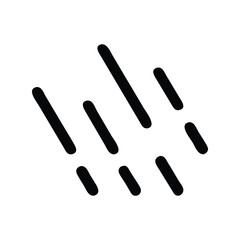 Rain weather icon vector illustration. Classic climate symbol for precipitation, storm, forecast, nature, water, seasonal, or atmospheric design