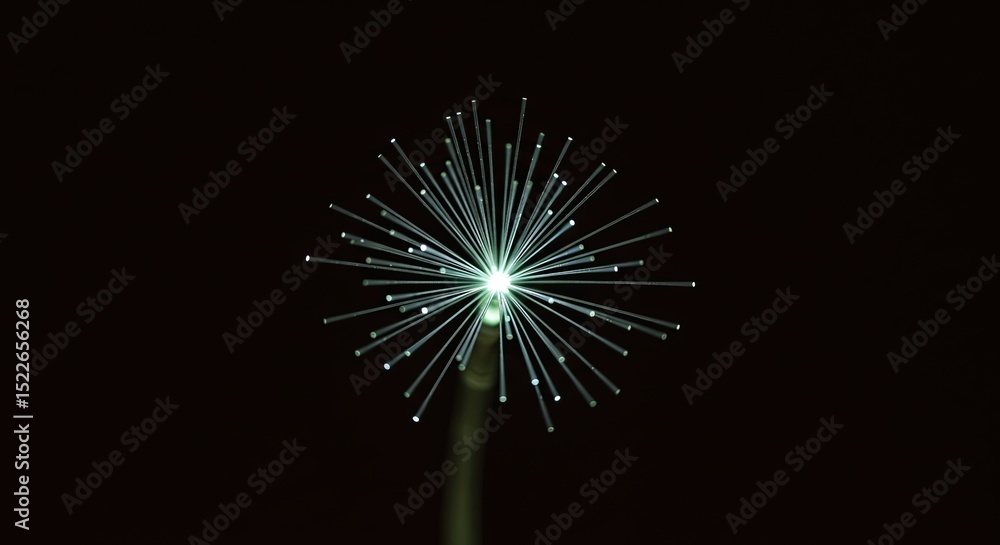 Aufkleber illuminated fiber optics creating starburst effect