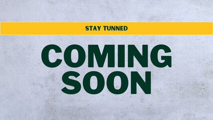 Coming soon banner.	