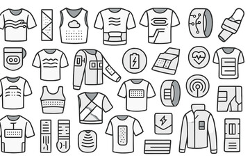 Innovative fitness apparel designs showcasing wearable technology for enhanced workouts and tracking