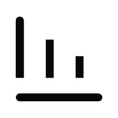 Signal bar icon vector illustration. Classic connectivity symbol for network, communication, strength, reception, mobile, or digital design