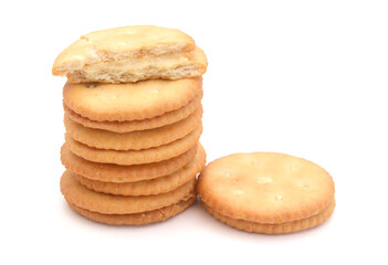 Bunch of sandwich biscuits with white cream,Moldova