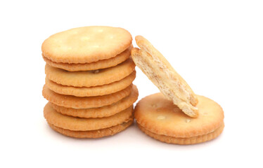 Descending graph made out of stacks of cookies 