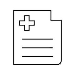 Obraz premium Medical Chart Icon Vector for Healthcare and Hospital Data Design