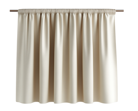 Beige curtain panel for living room window treatment decor
