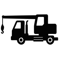 Construction machinery silhouette