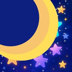 moon and stars