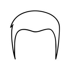 man hair outline