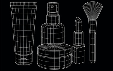 Wireframe Cosmetics and Beauty Products
