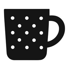 Mug icon silhouette