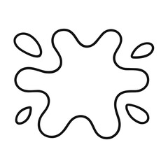 Paint splashes doodle