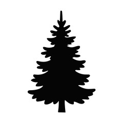 Pine tree silhouette