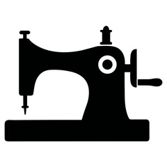 Sew machine silhouette