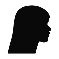 Woman avatar silhouette